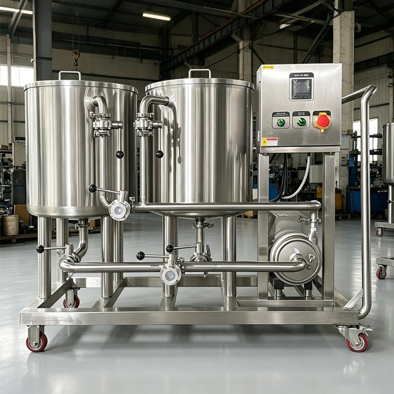 وحدة CIP صحية منخفضة التكلفة مع صمامات كروية يدوية